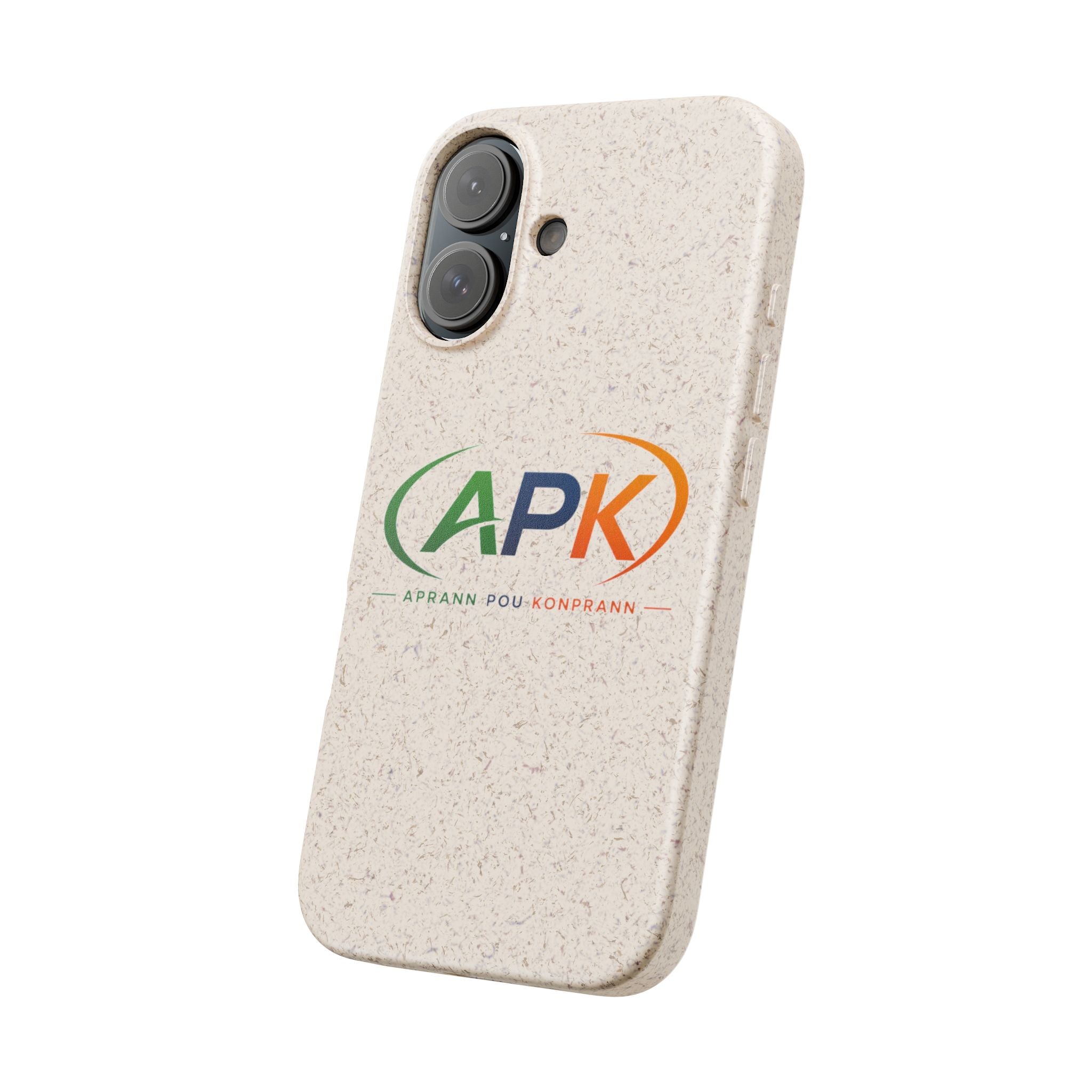 Biodegradable Phone Case — APK Graduation Emblem (Aprann Pou Konprann)