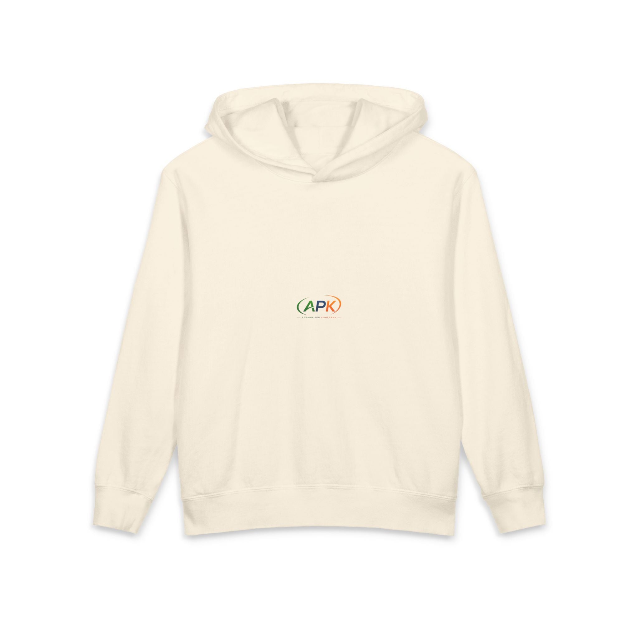 Youth Hoodie "APR" Minimal Rainbow Logo — Lightweight Kids Pullover