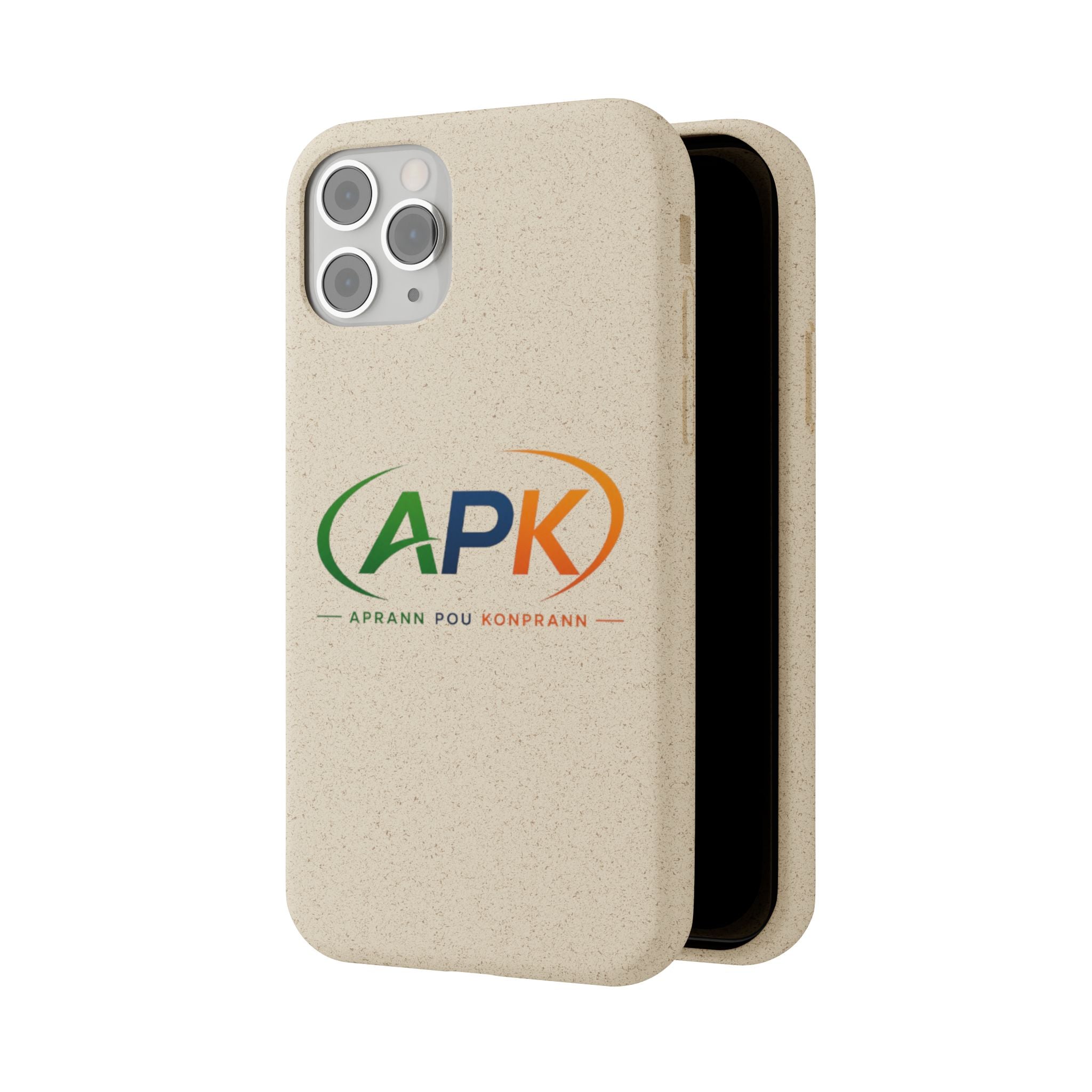 Biodegradable Phone Case — APK Graduation Emblem (Aprann Pou Konprann)