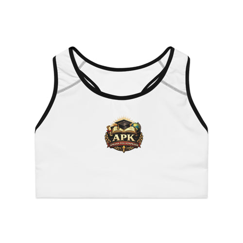 APK Gaming Crest Sports Bra — Women's Gamer Athletic Crop Top