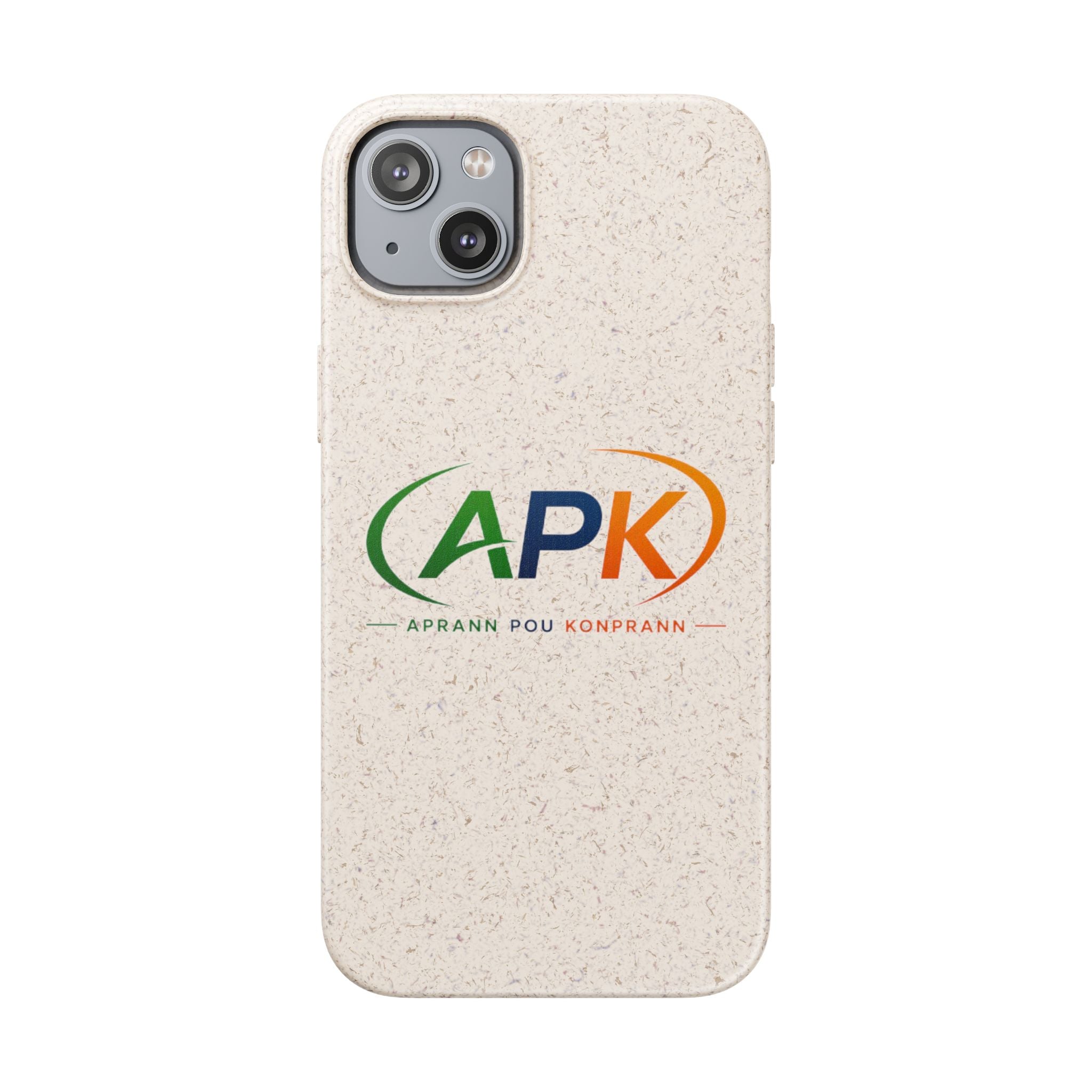 Biodegradable Phone Case — APK Graduation Emblem (Aprann Pou Konprann)