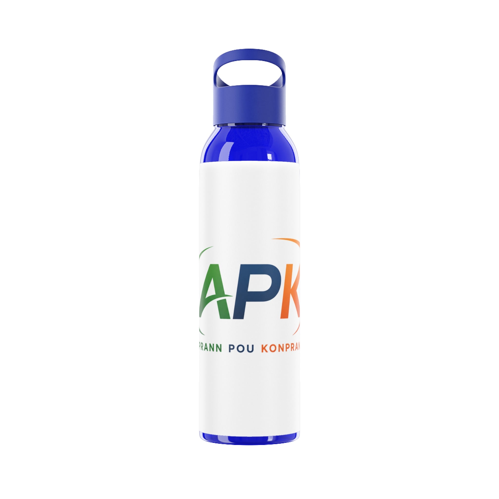 APK Logo Sky Water Bottle - Clear Sports Water Bottle with Gaming Emblem