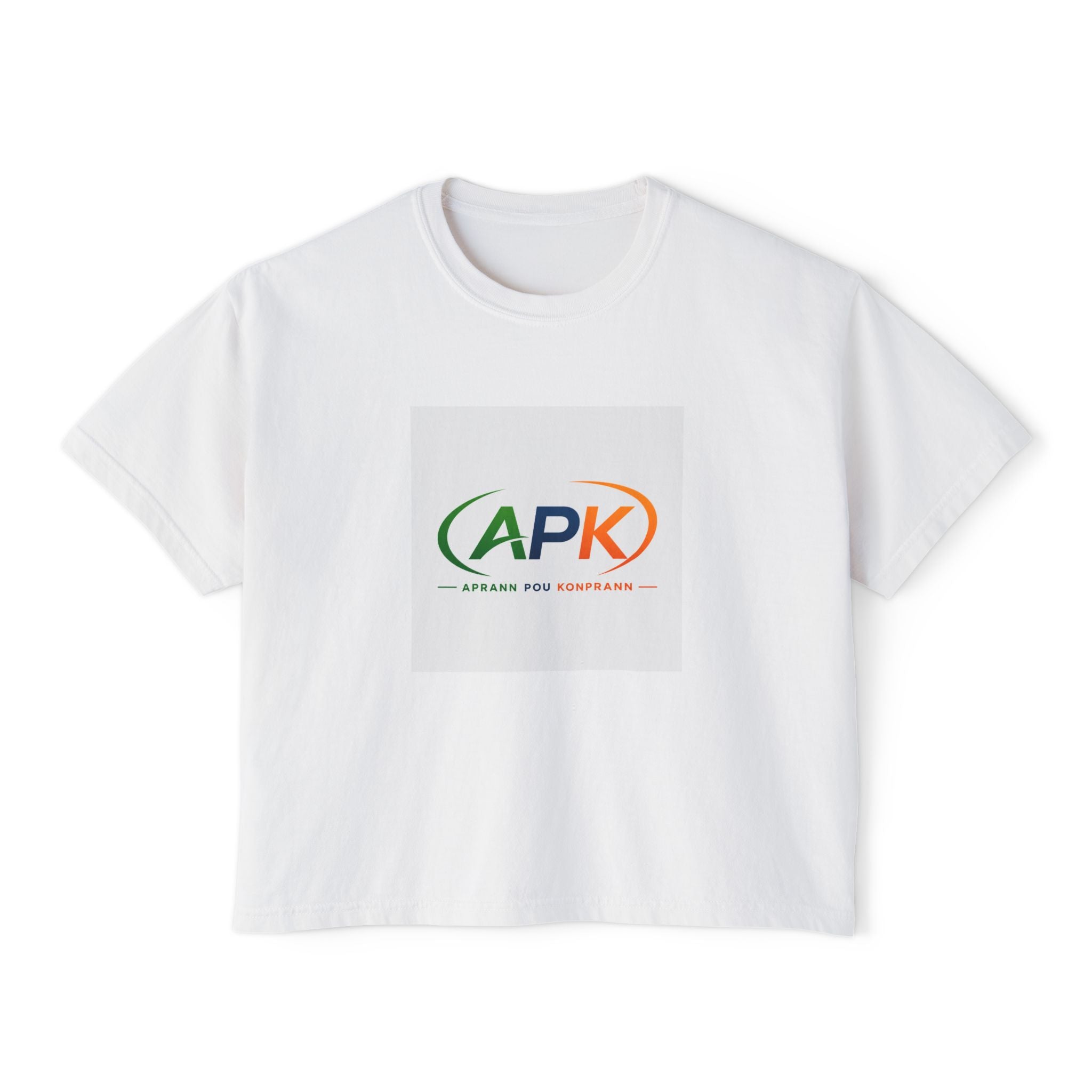 Boxy Tee — APK Logo Graphic Crop T-Shirt