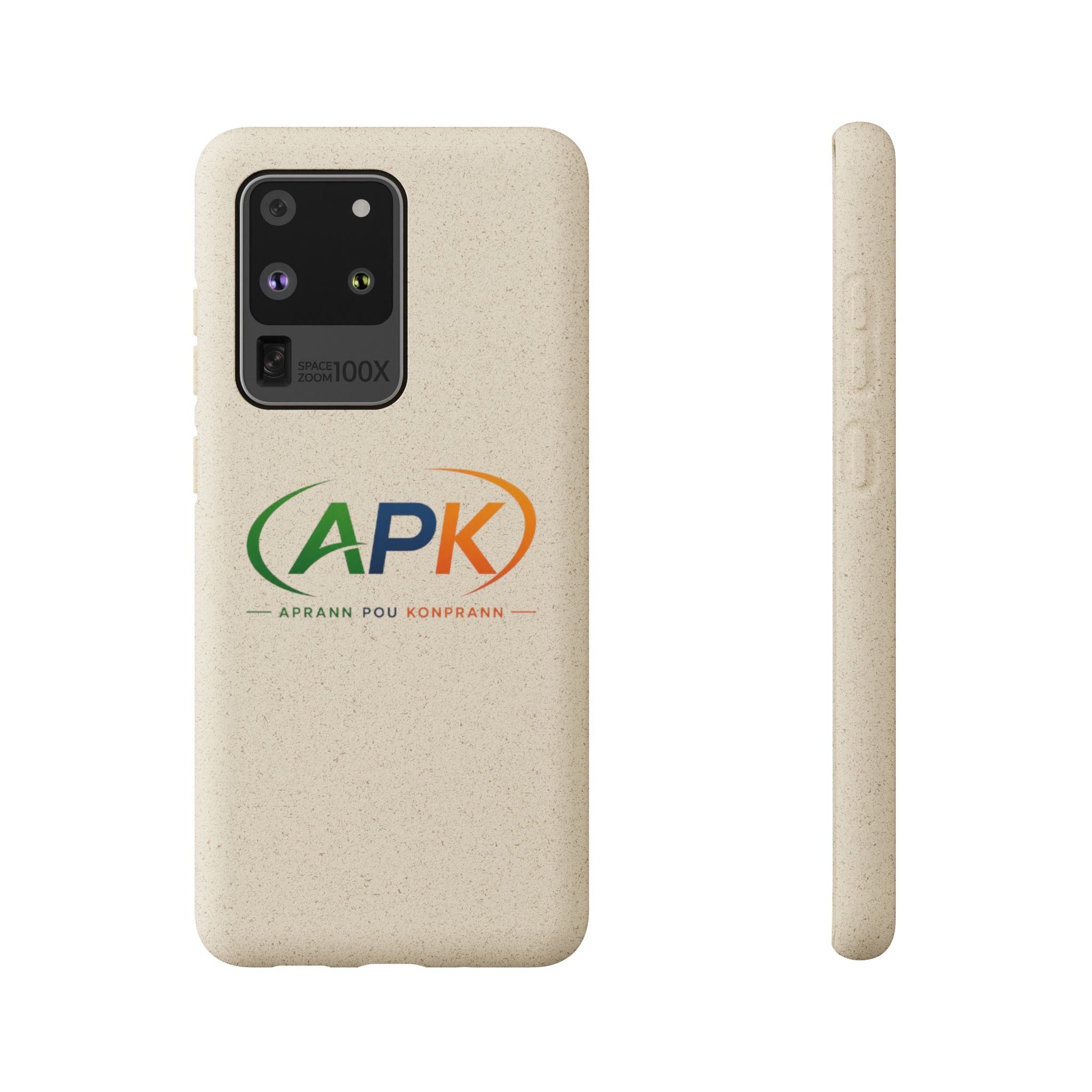 Biodegradable Phone Case — APK Graduation Emblem (Aprann Pou Konprann)