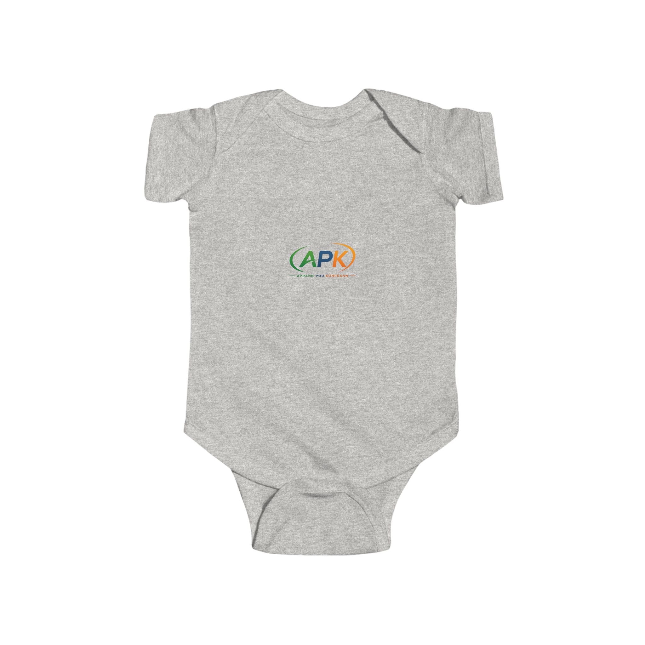 APK Logo Infant Bodysuit — Cute Baby Onesie with Colorful Emblem