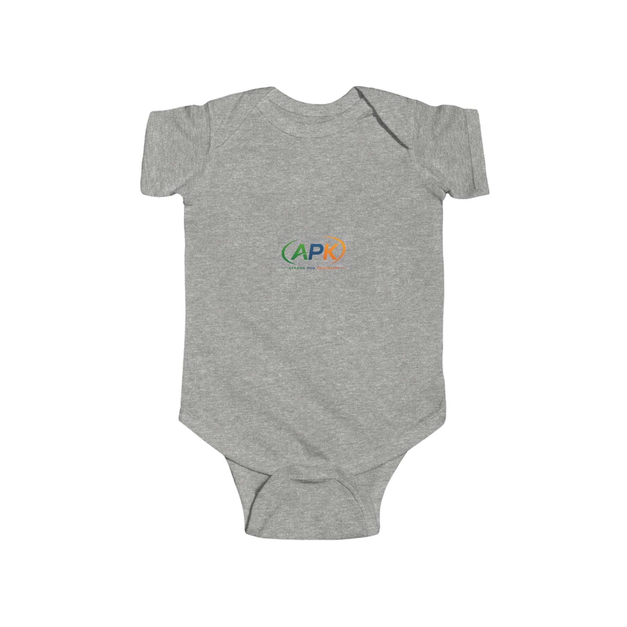 APK Logo Infant Bodysuit — Cute Baby Onesie with Colorful Emblem
