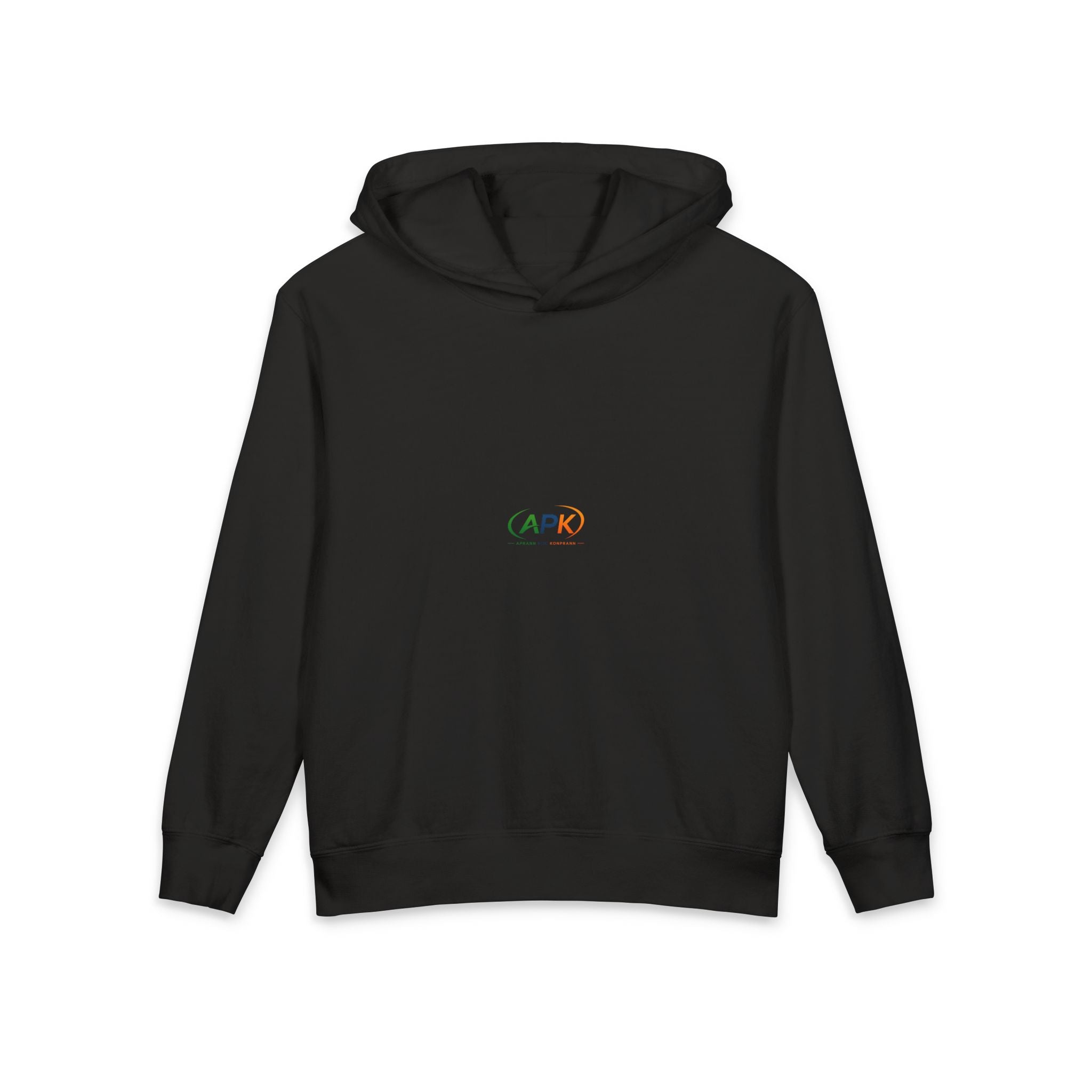 Youth Hoodie "APR" Minimal Rainbow Logo — Lightweight Kids Pullover
