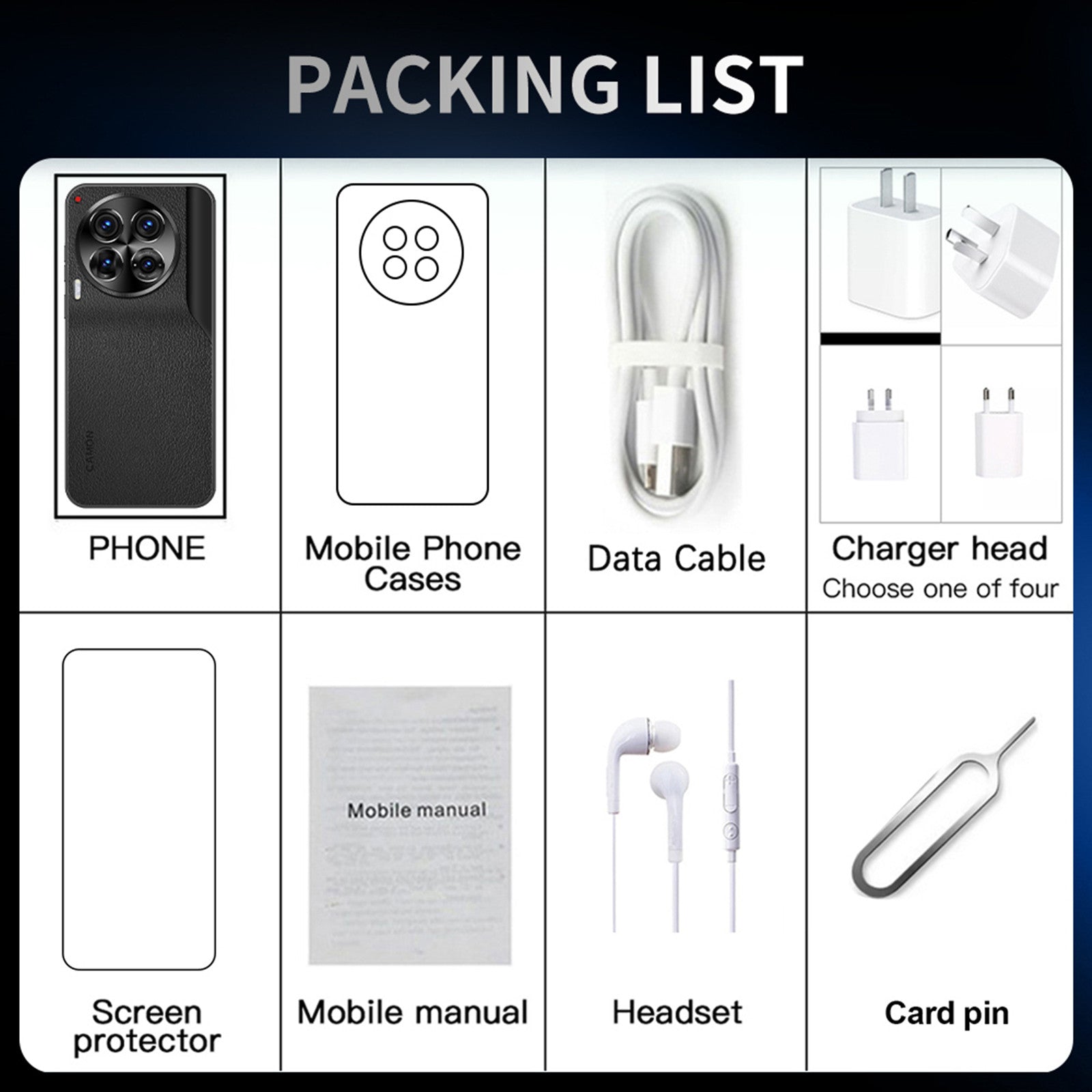 30 Pro Unlocked Phones, 6GB 128GB Smartphone, 6.5inch HD Screen Cell Phone, Android 14.0, 6800mAh Large Battery Mobile Phone, Dual SIM, Face ID, GPS