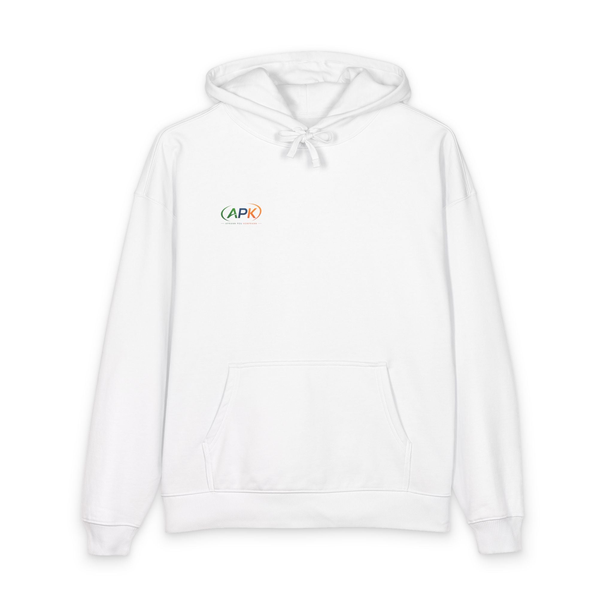 Minimalist 'AFK' Relaxed Organic Hoodie — Small Chest Logo, Eco Cotton