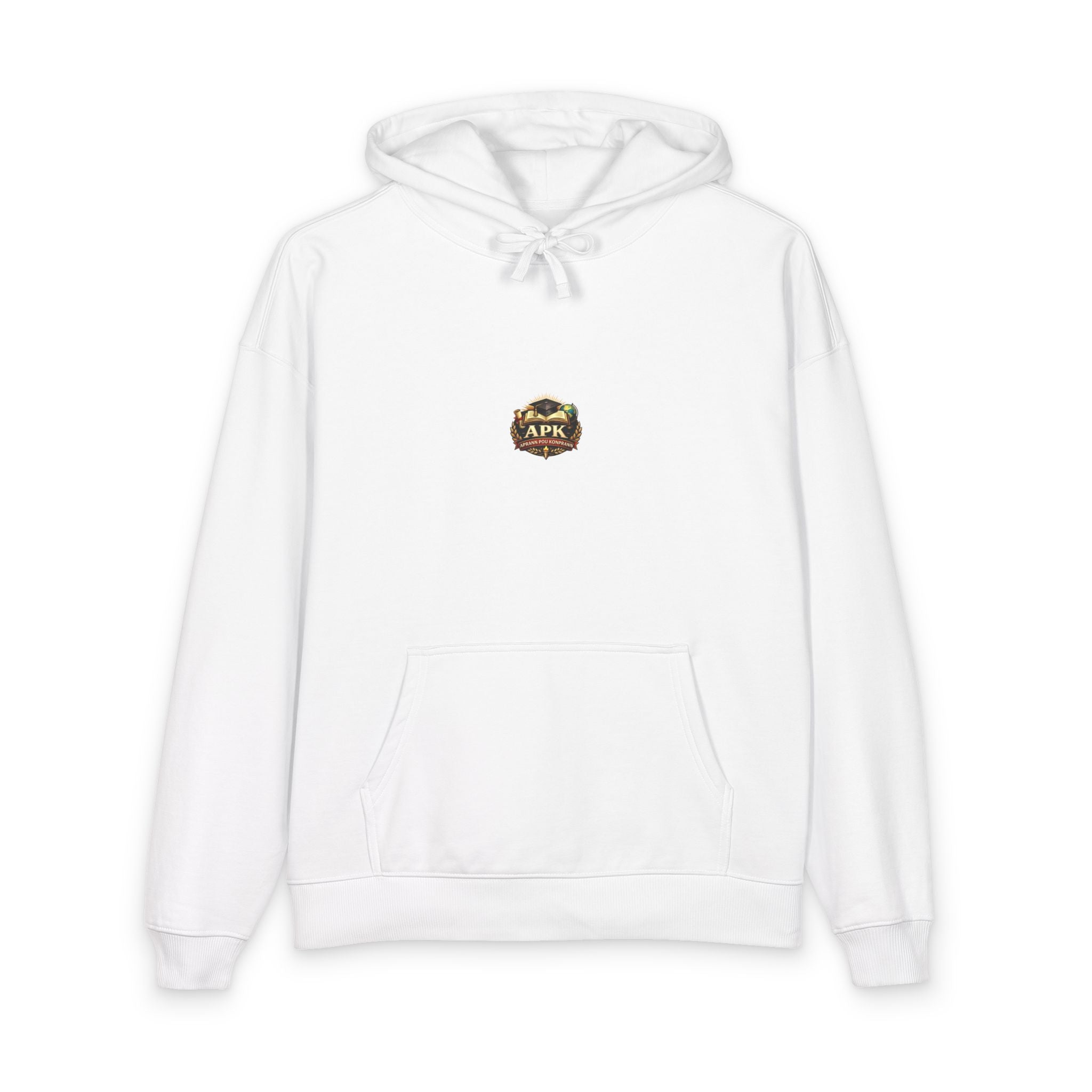 Minimalist 'AFK' Relaxed Organic Hoodie — Small Chest Logo, Eco Cotton