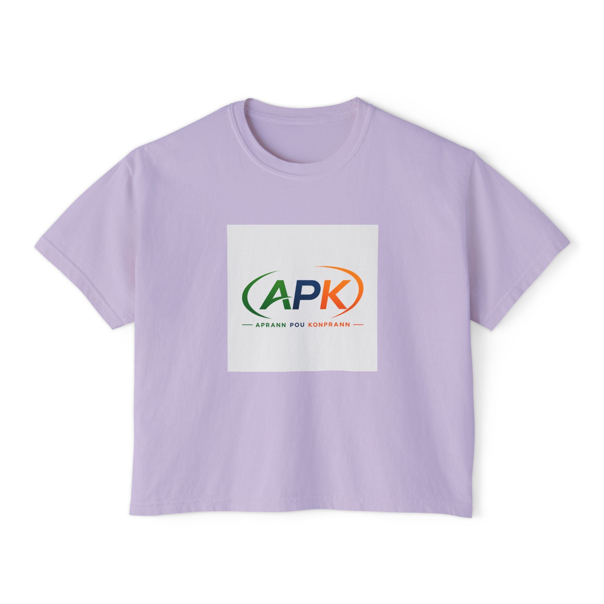 Boxy Tee — APK Logo Graphic Crop T-Shirt