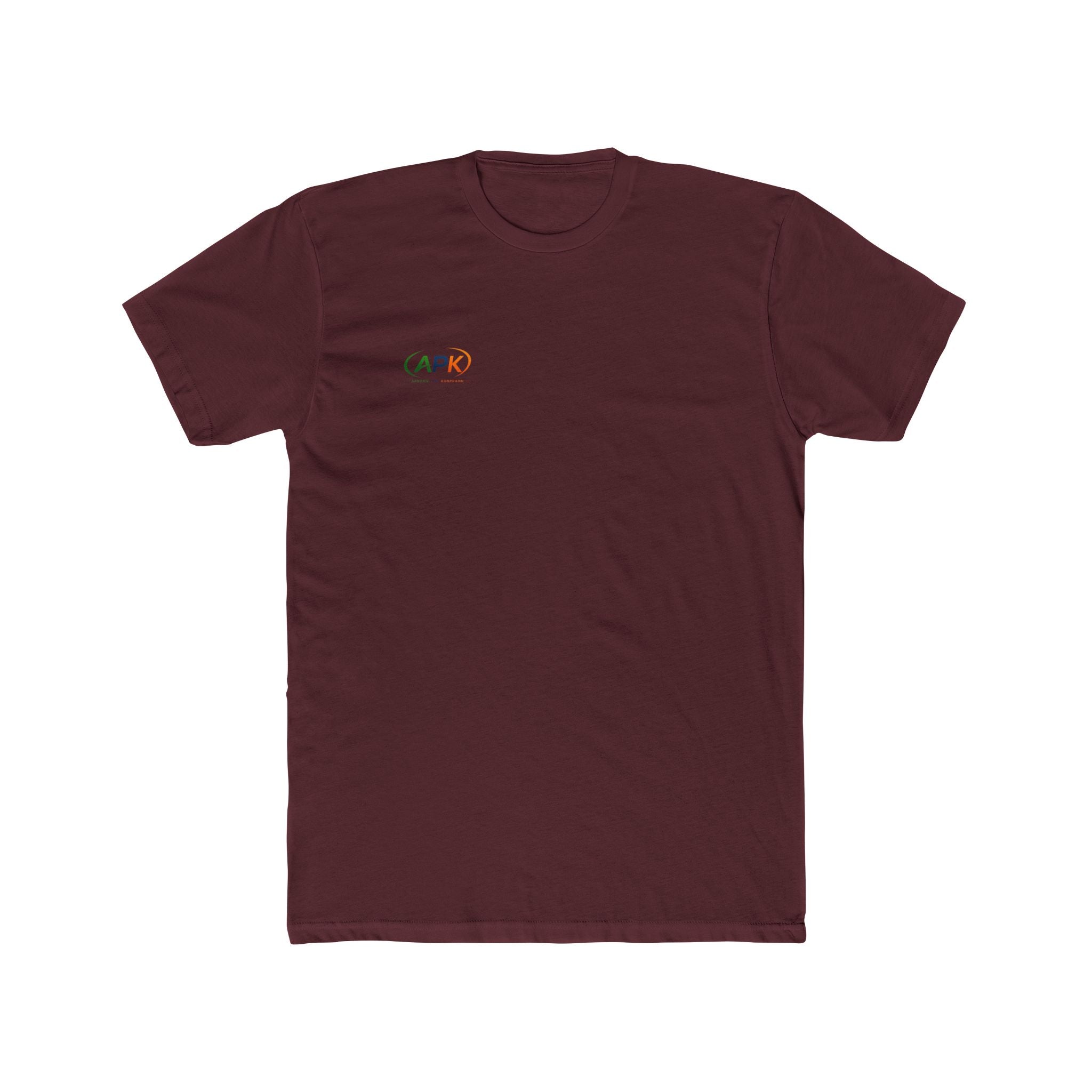 APK Minimal Logo Tee — Small Chest Graphic Cotton T‑Shirt