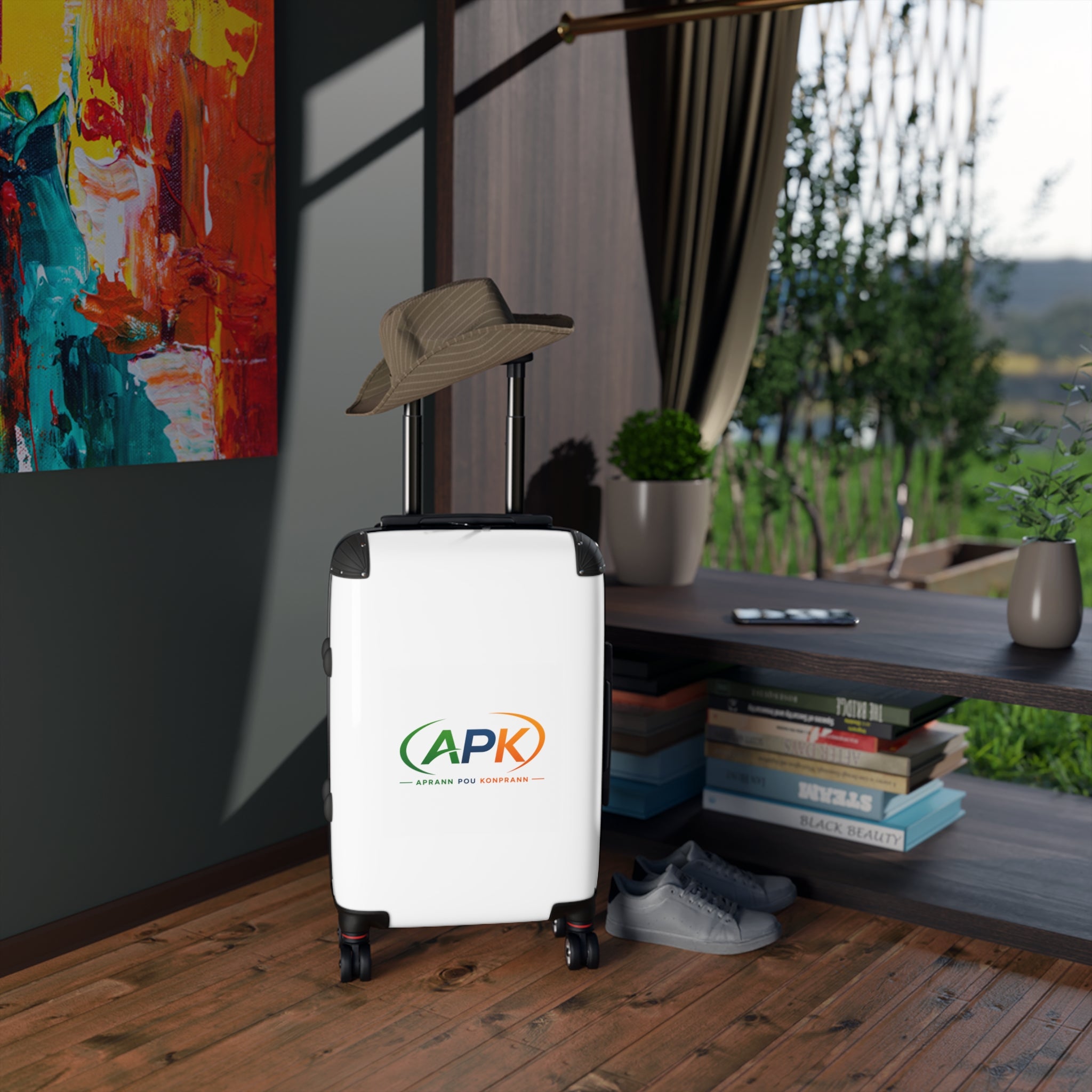 Carry-On Suitcase with Rustic Badge Logo