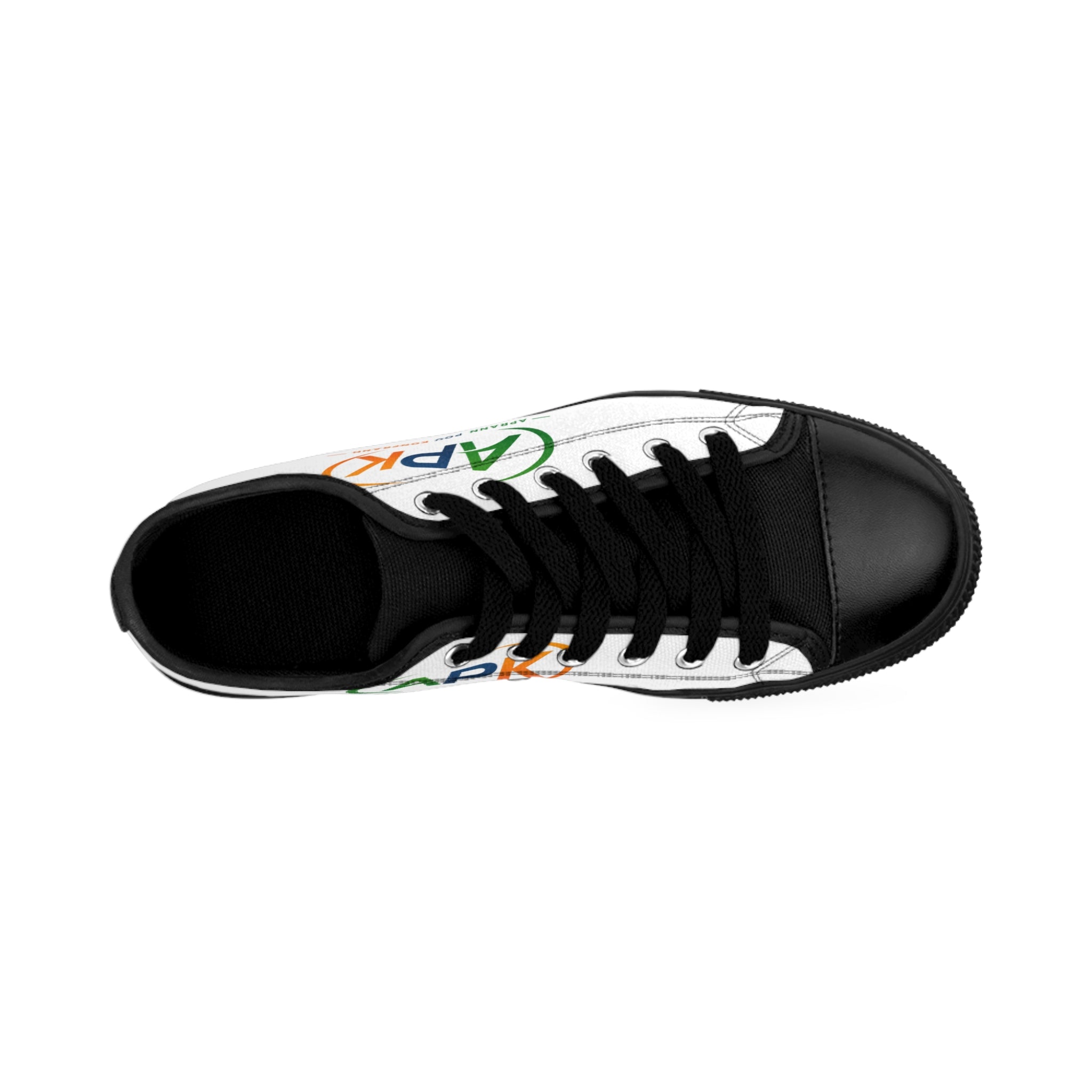 Women's Canvas Sneakers — Custom APK Logo Low-Top Shoes