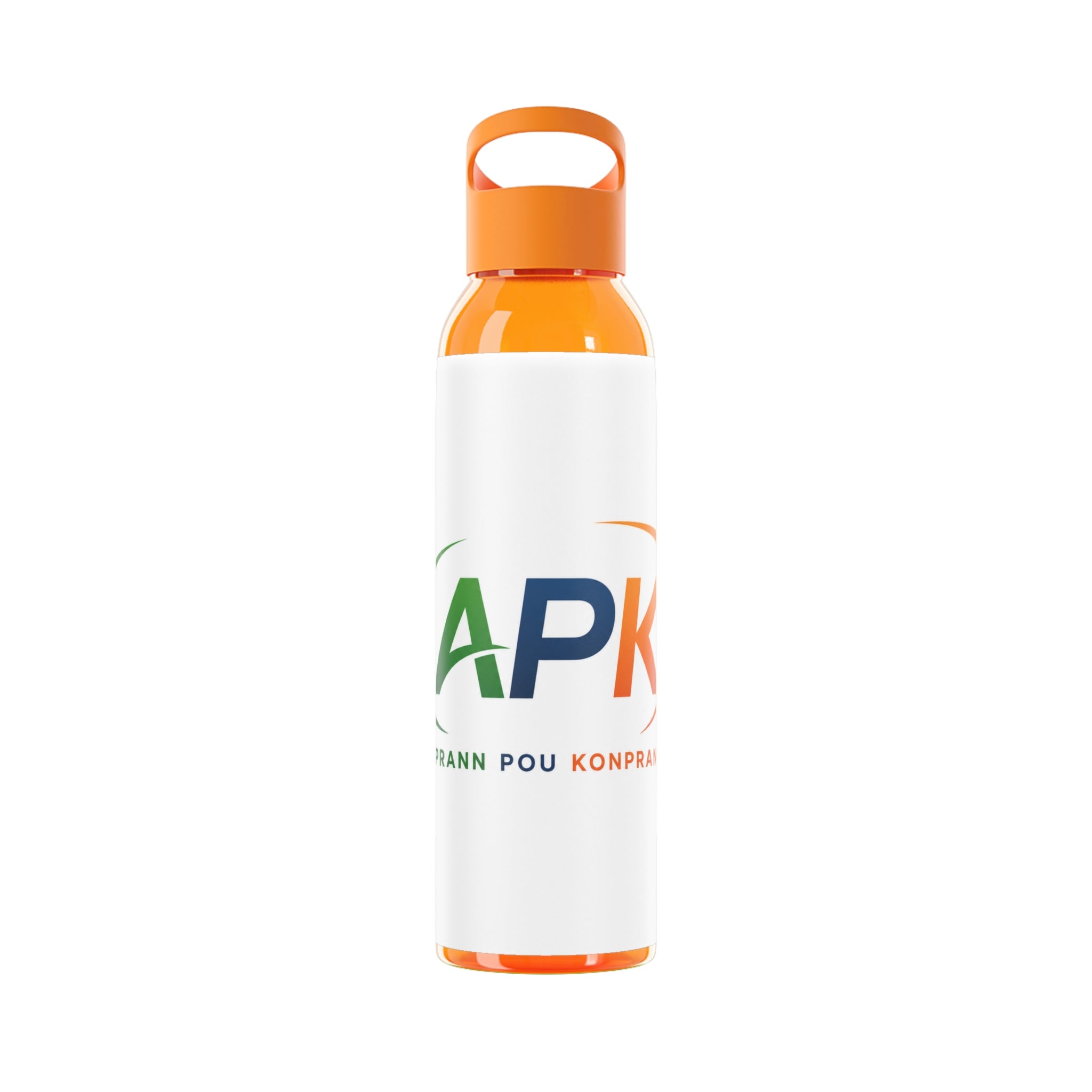 APK Logo Sky Water Bottle - Clear Sports Water Bottle with Gaming Emblem