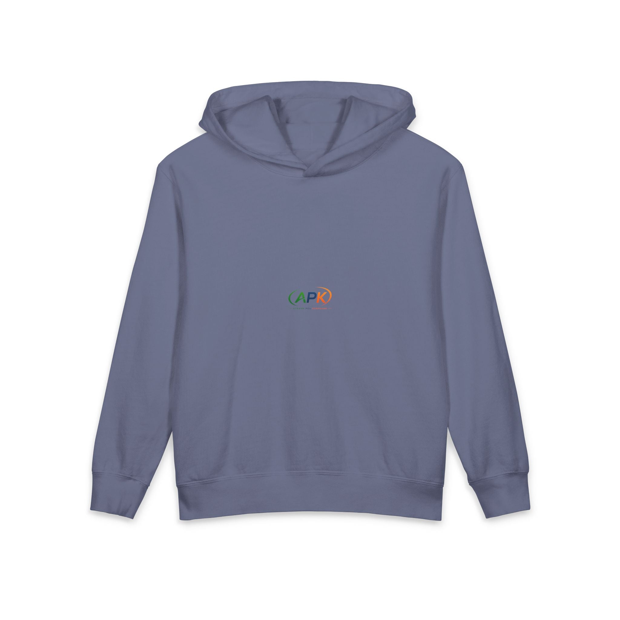 Youth Hoodie "APR" Minimal Rainbow Logo — Lightweight Kids Pullover