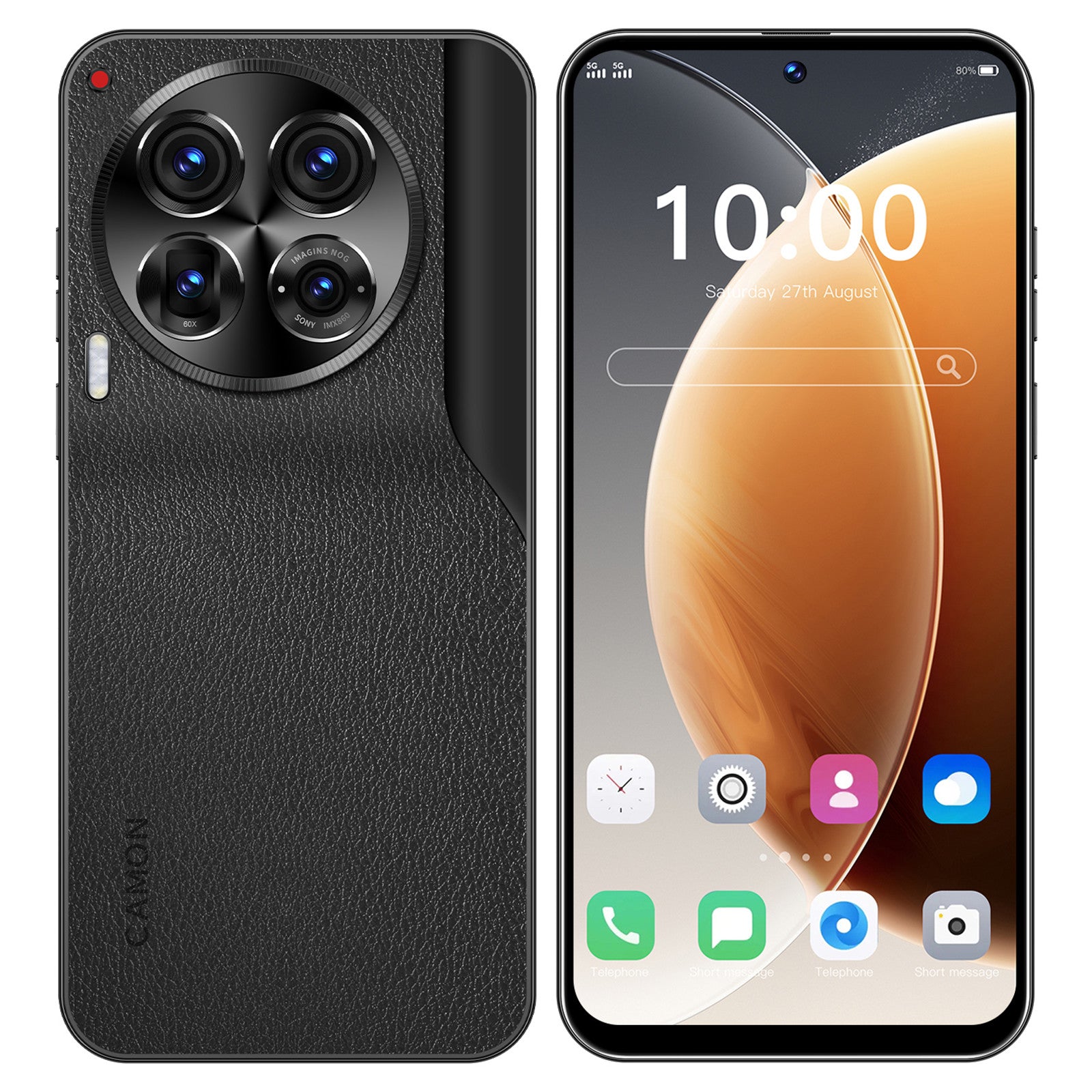 30 Pro Unlocked Phones, 6GB 128GB Smartphone, 6.5inch HD Screen Cell Phone, Android 14.0, 6800mAh Large Battery Mobile Phone, Dual SIM, Face ID, GPS