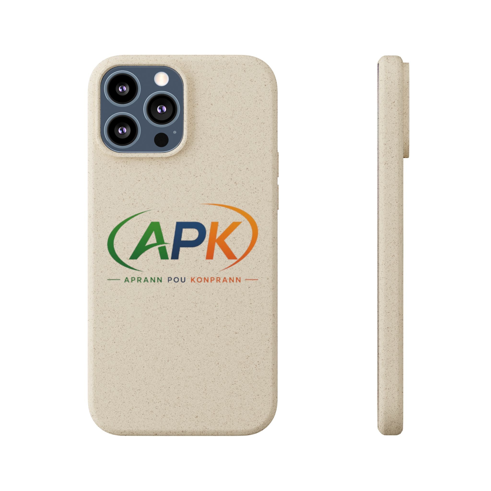 Biodegradable Phone Case — APK Graduation Emblem (Aprann Pou Konprann)