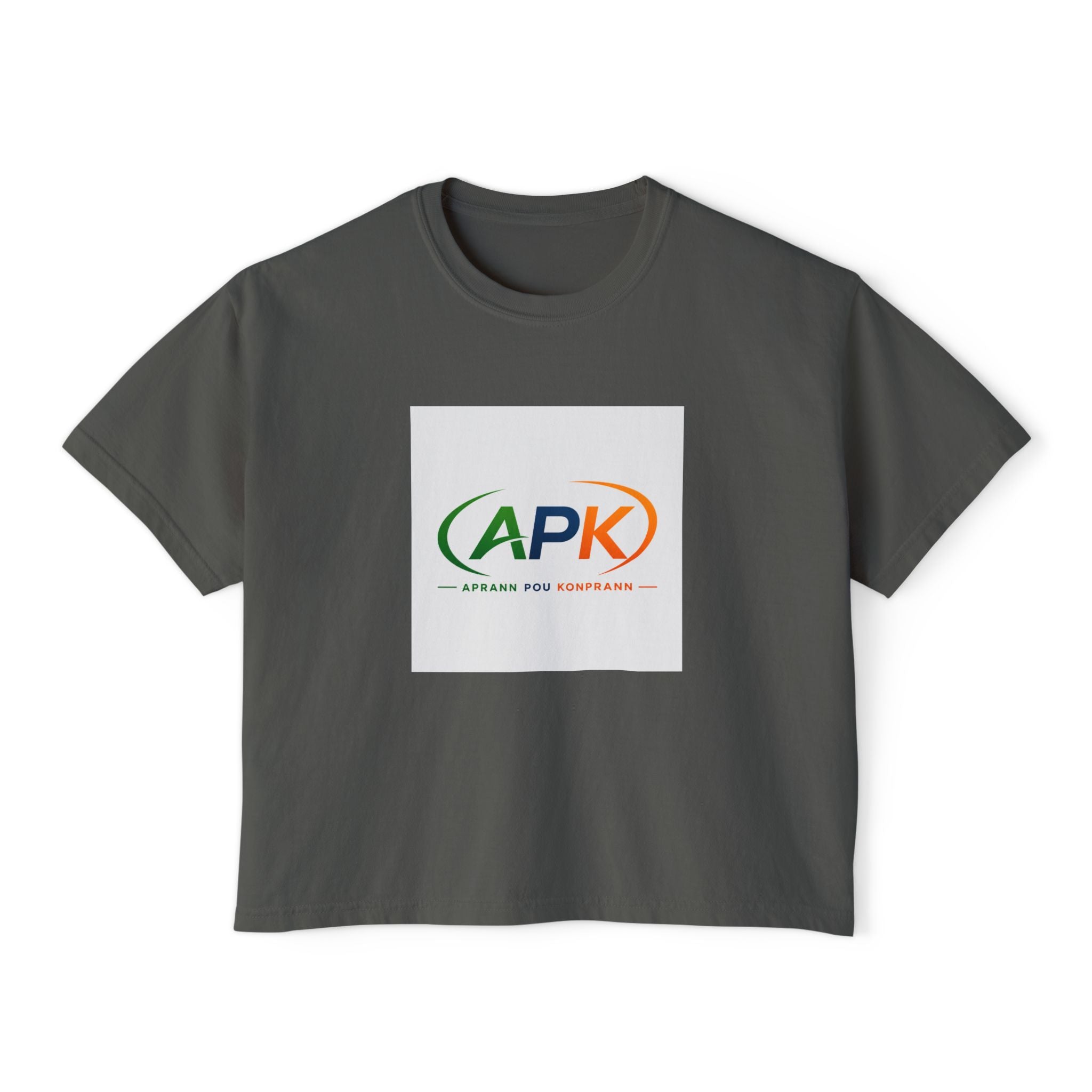 Boxy Tee — APK Logo Graphic Crop T-Shirt