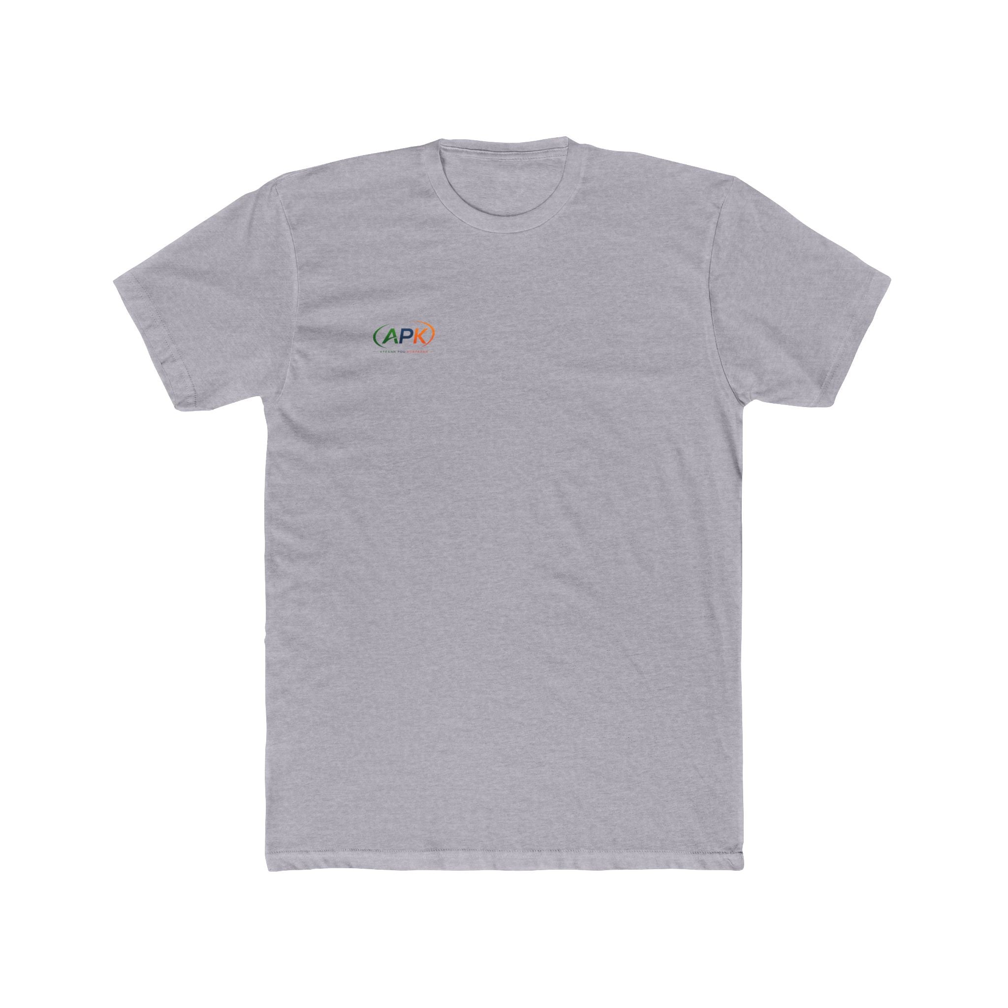 APK Minimal Logo Tee — Small Chest Graphic Cotton T‑Shirt