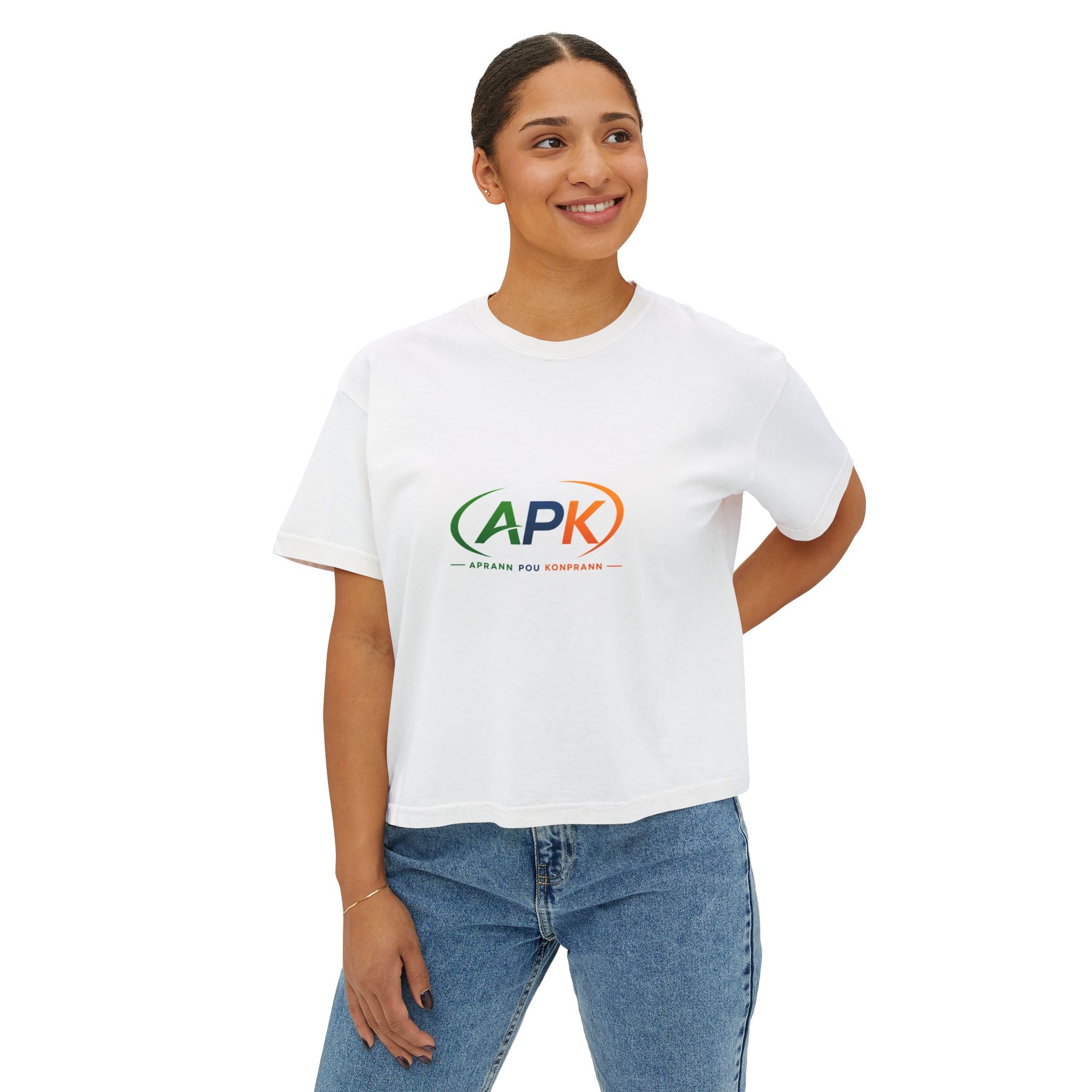 Boxy Tee — APK Logo Graphic Crop T-Shirt