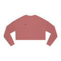 Cropped Sweatshirt — Small Vintage Sunset Palm Graphic