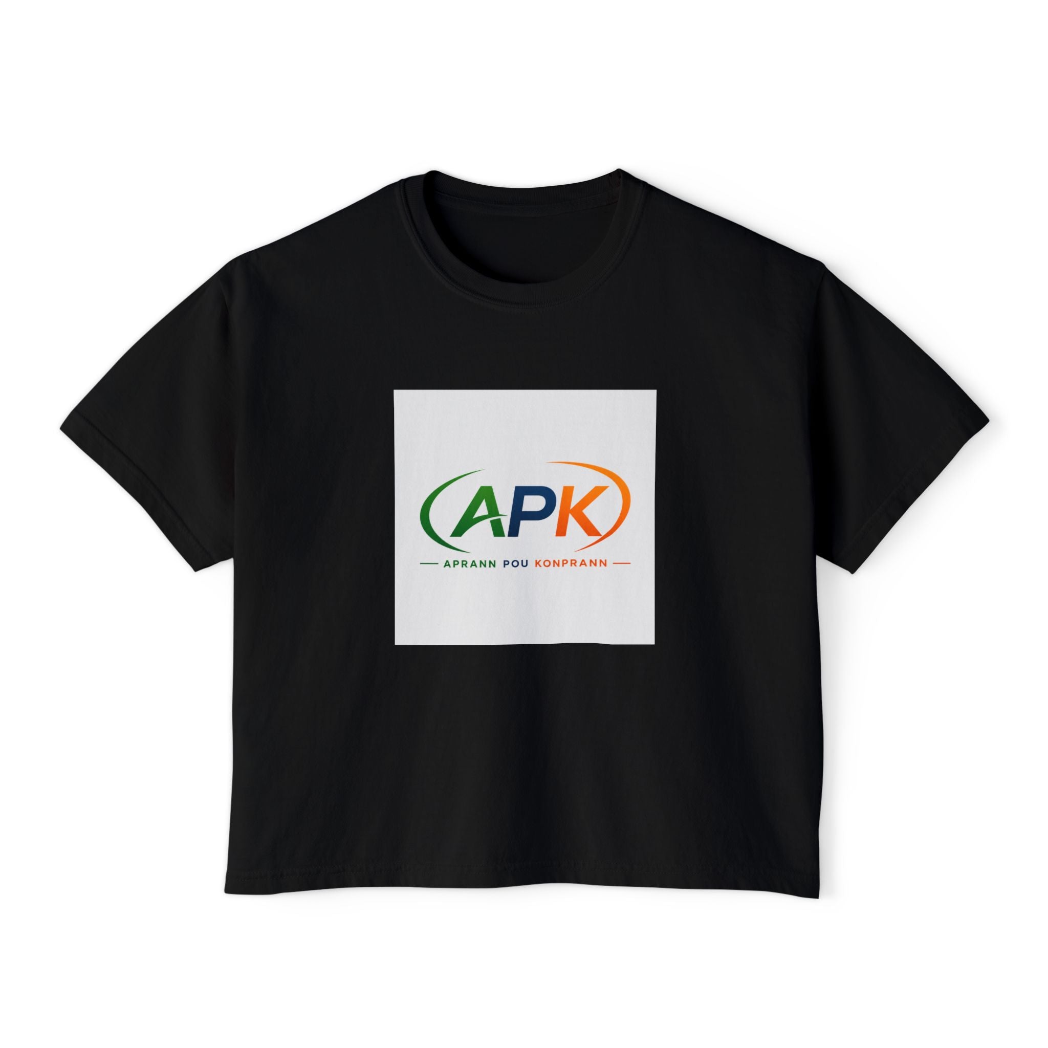 Boxy Tee — APK Logo Graphic Crop T-Shirt