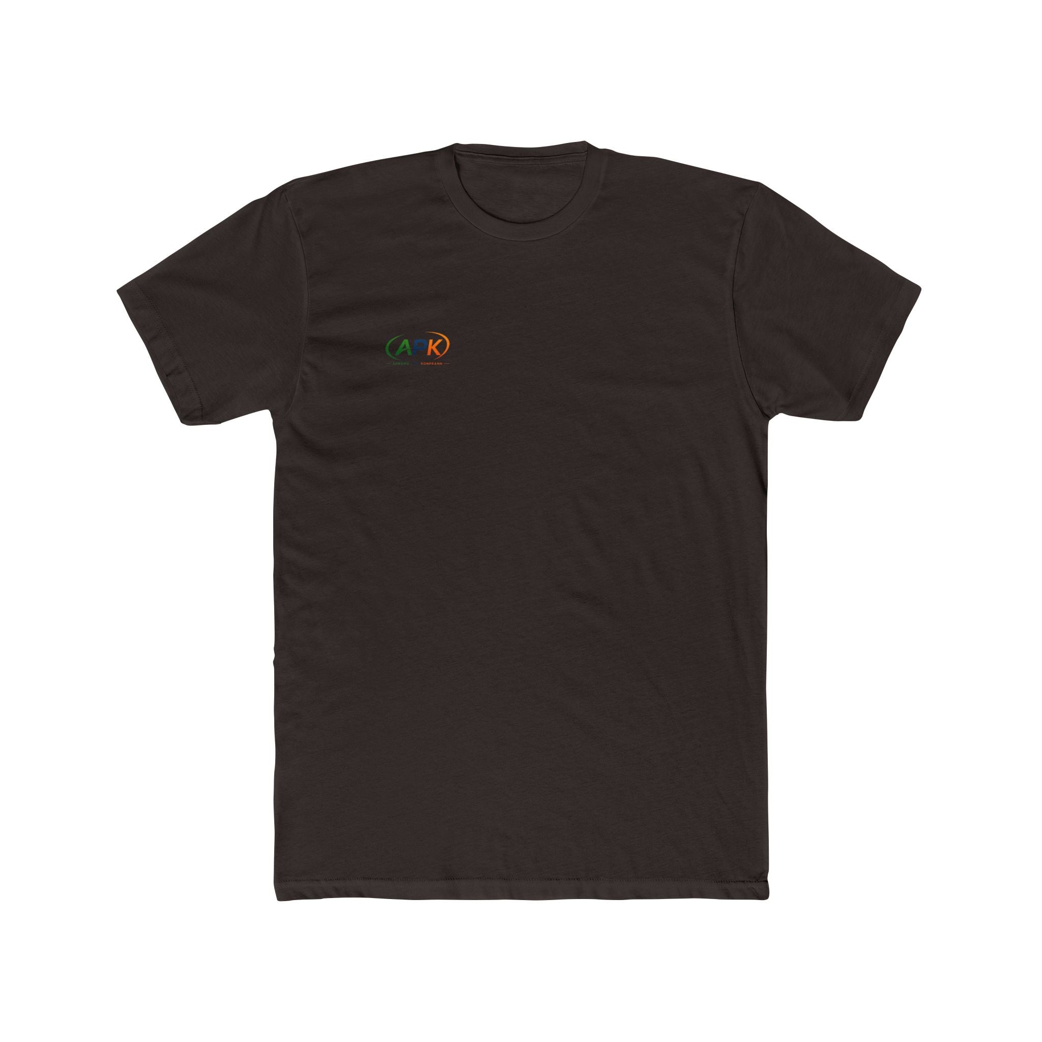 APK Minimal Logo Tee — Small Chest Graphic Cotton T‑Shirt