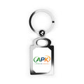 Personalized Rectangle Photo Keyring — Custom Photo Metal Keychain