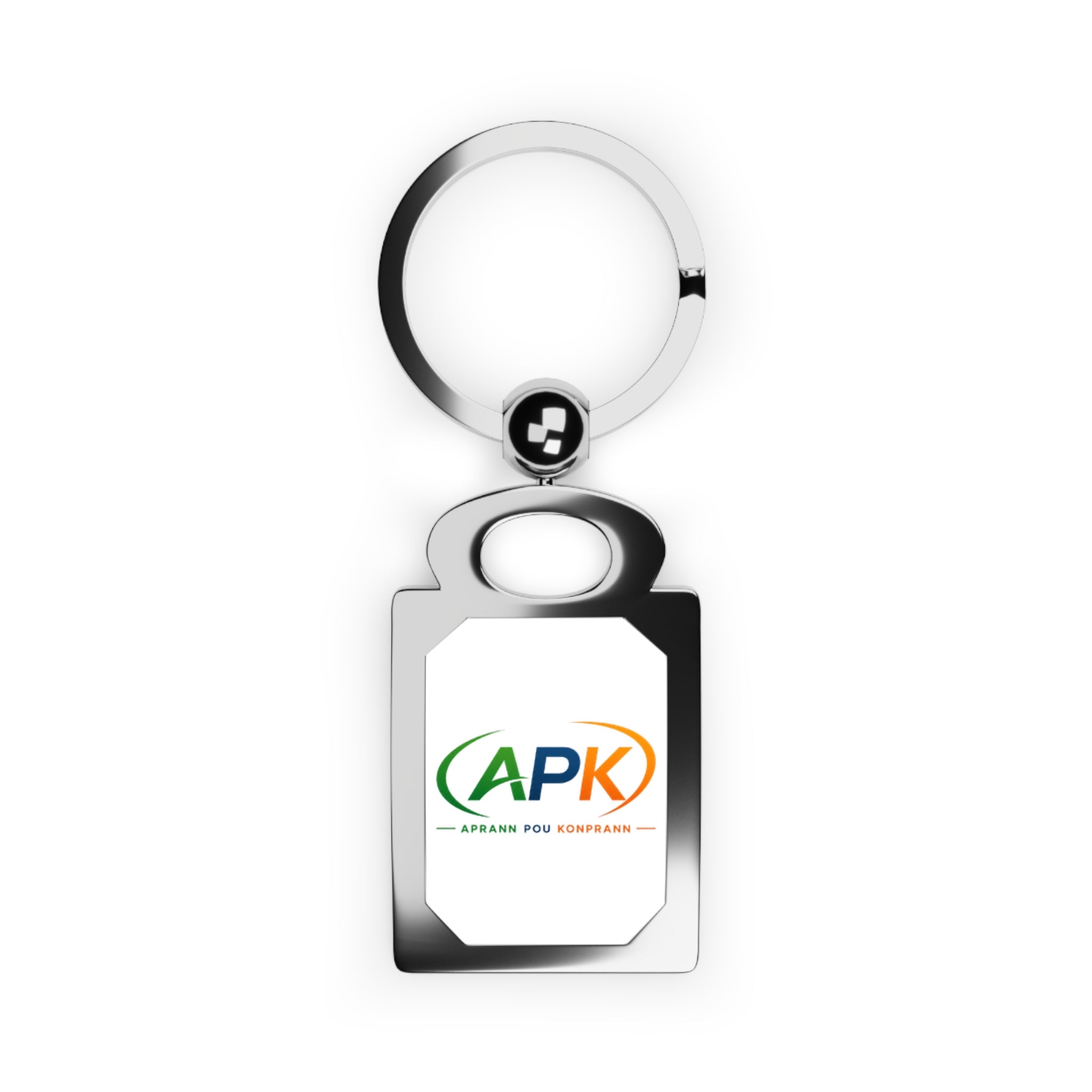 Personalized Rectangle Photo Keyring — Custom Photo Metal Keychain