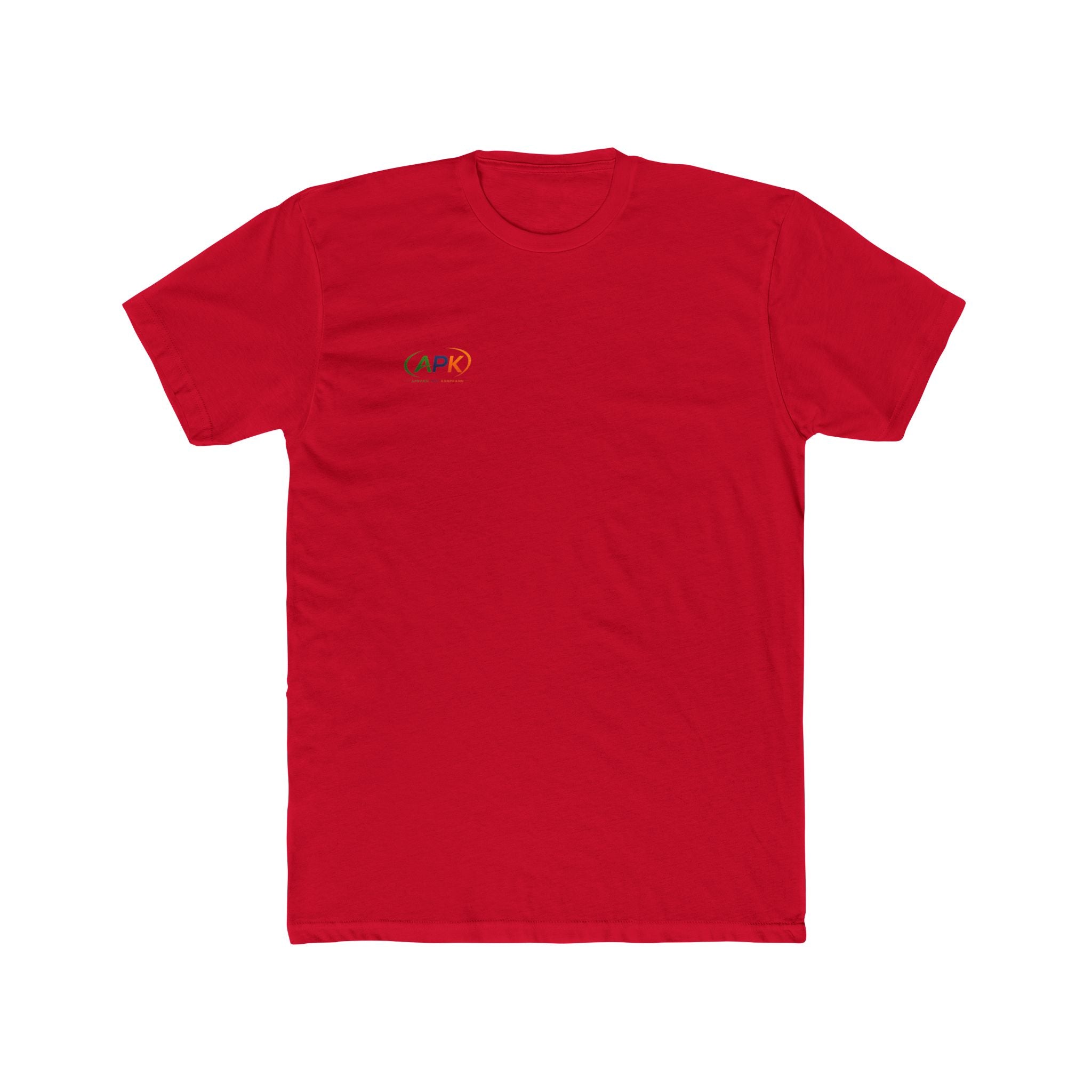 APK Minimal Logo Tee — Small Chest Graphic Cotton T‑Shirt