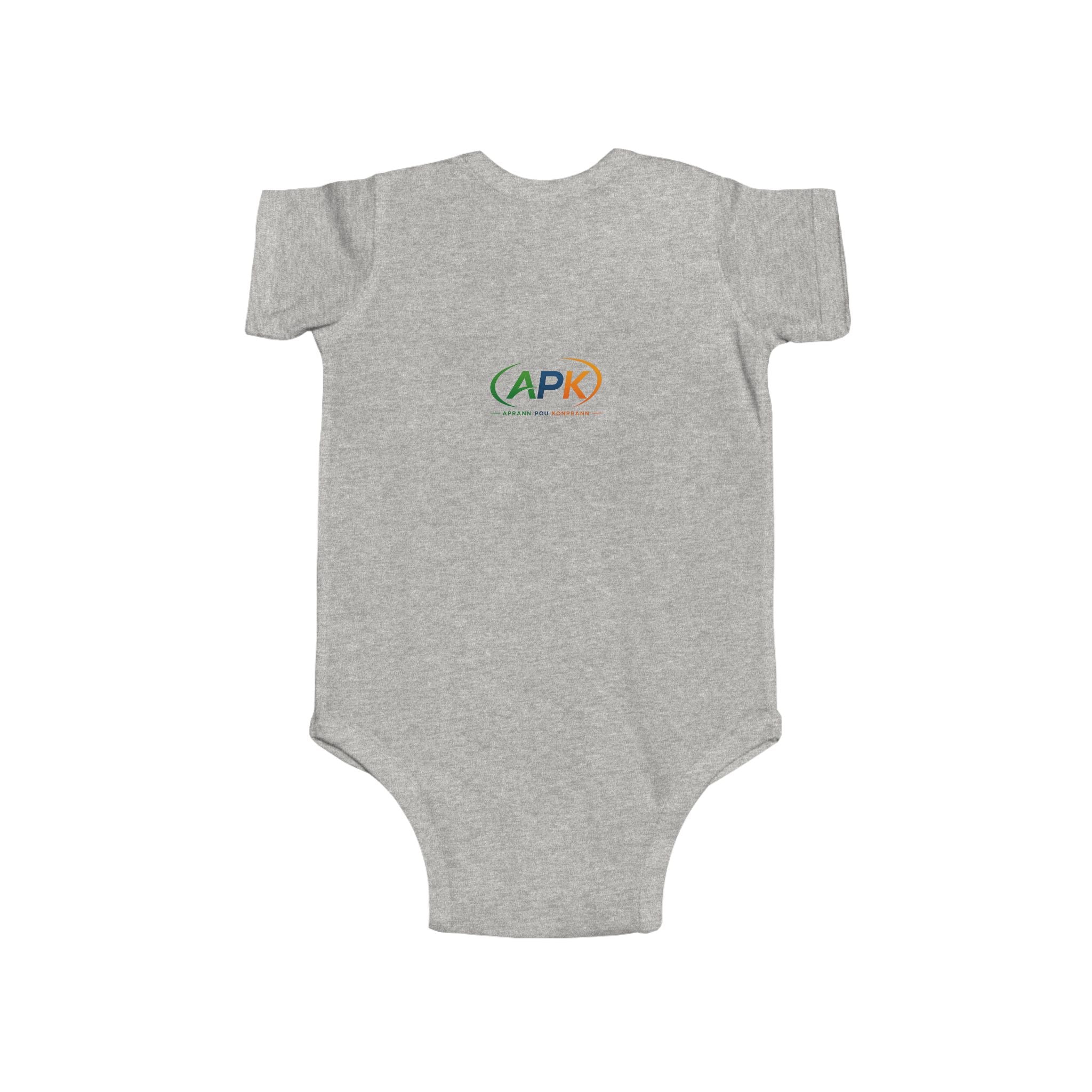 APK Logo Infant Bodysuit — Cute Baby Onesie with Colorful Emblem