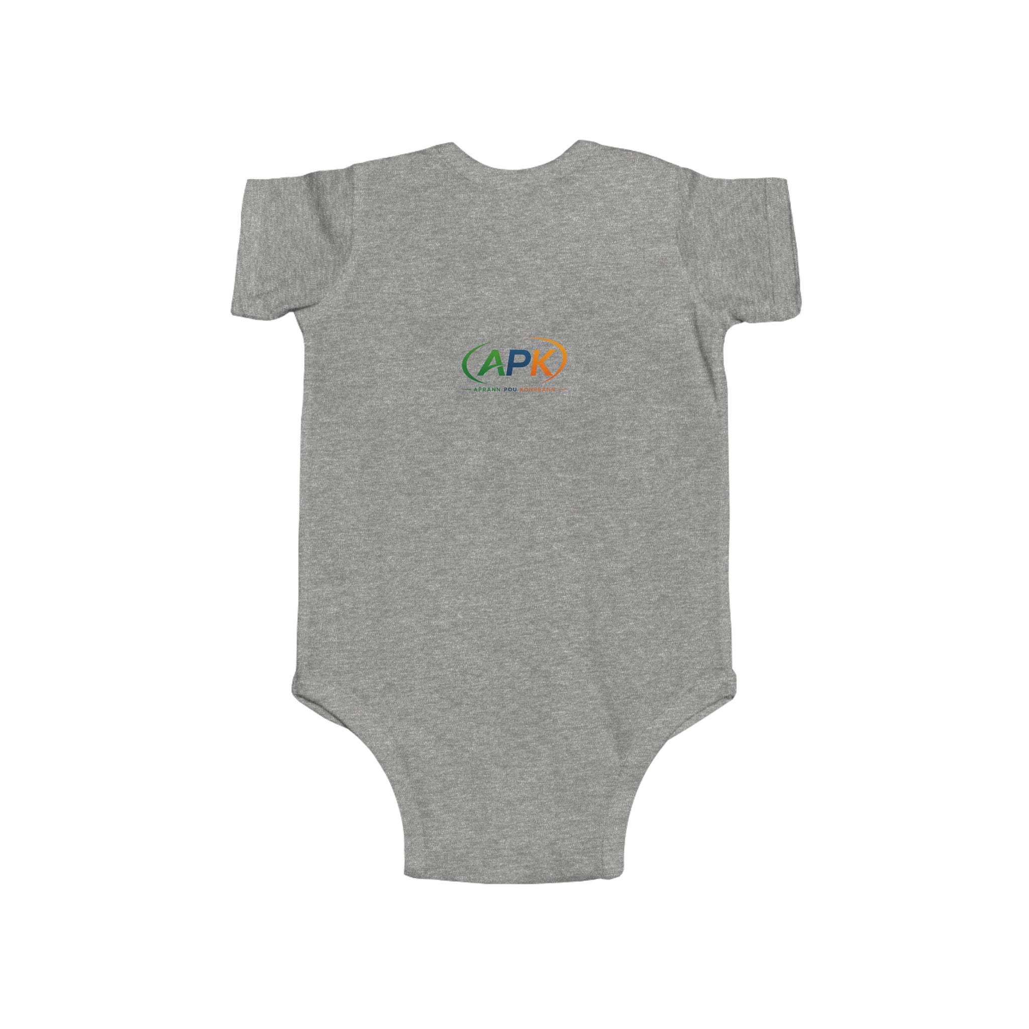APK Logo Infant Bodysuit — Cute Baby Onesie with Colorful Emblem