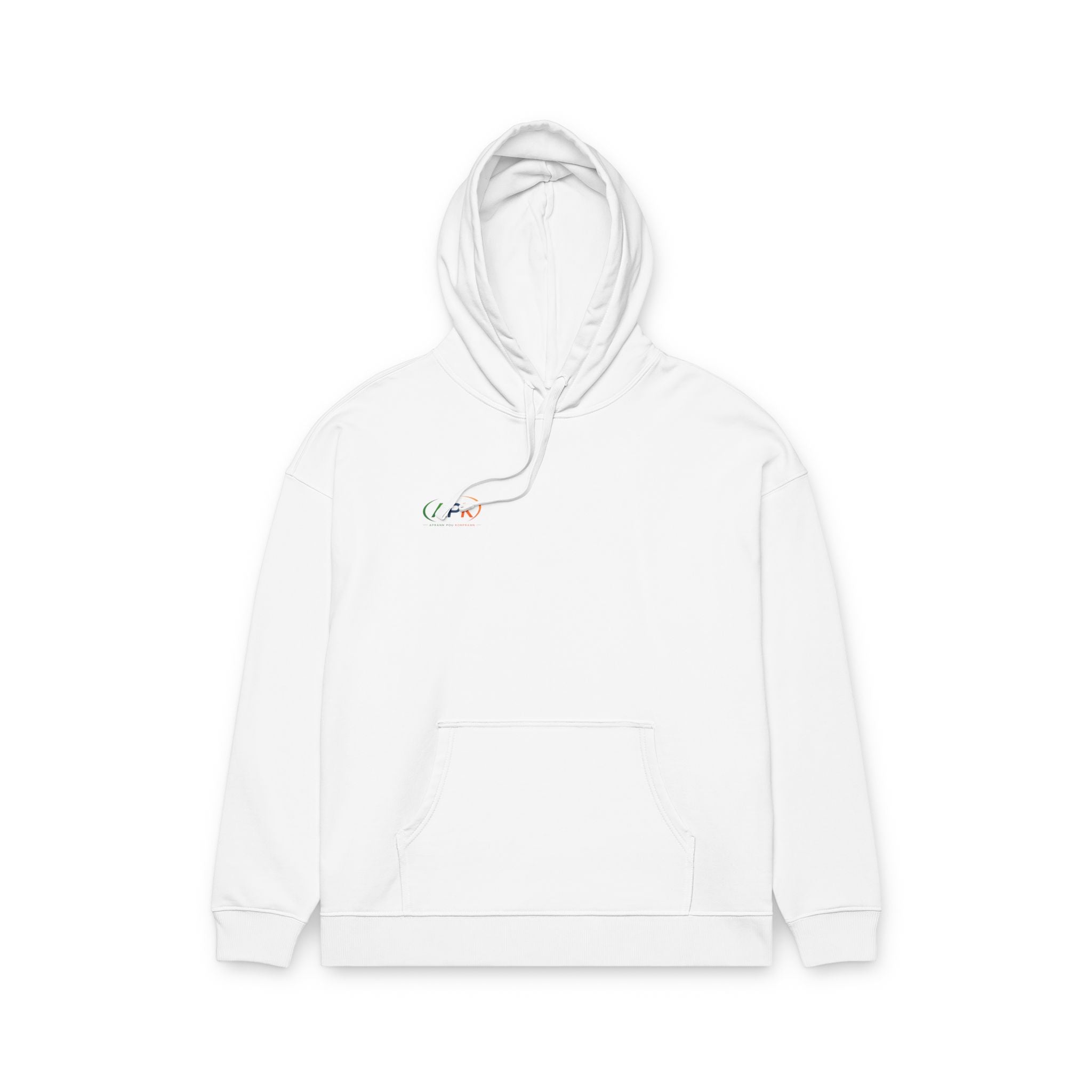 Minimalist 'AFK' Relaxed Organic Hoodie — Small Chest Logo, Eco Cotton