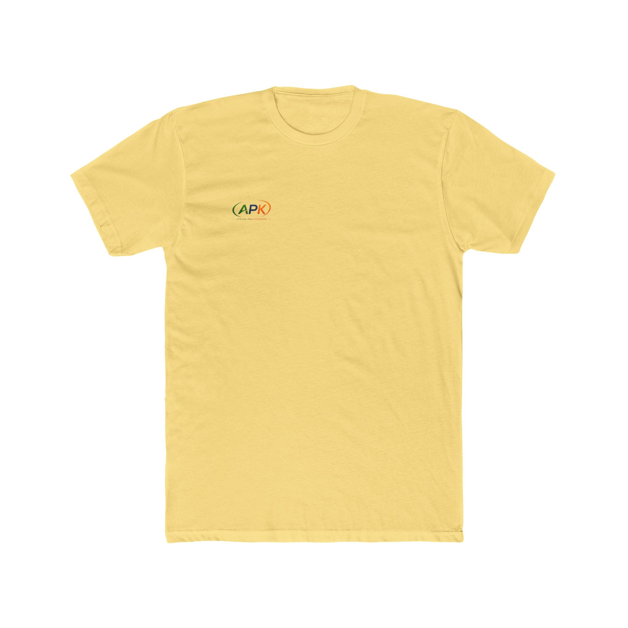 APK Minimal Logo Tee — Small Chest Graphic Cotton T‑Shirt