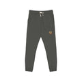 Ember Lion Joggers — Garment-Dyed Fleece Sweatpants with Small Flame Lion Patch
