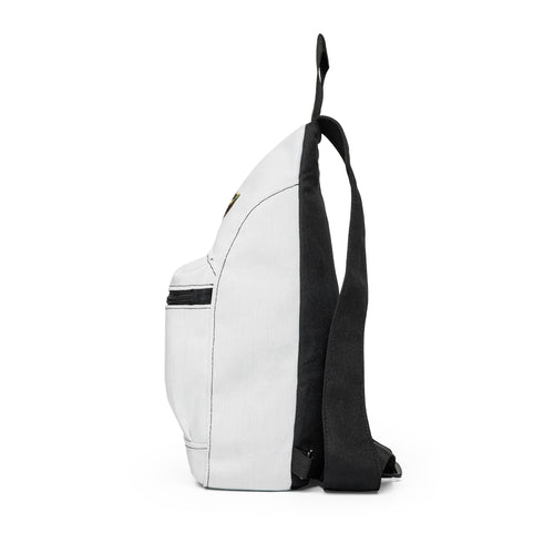 APK Crest Sling Bag — Compact Crossbody Backpack with Game-Inspired Emblem