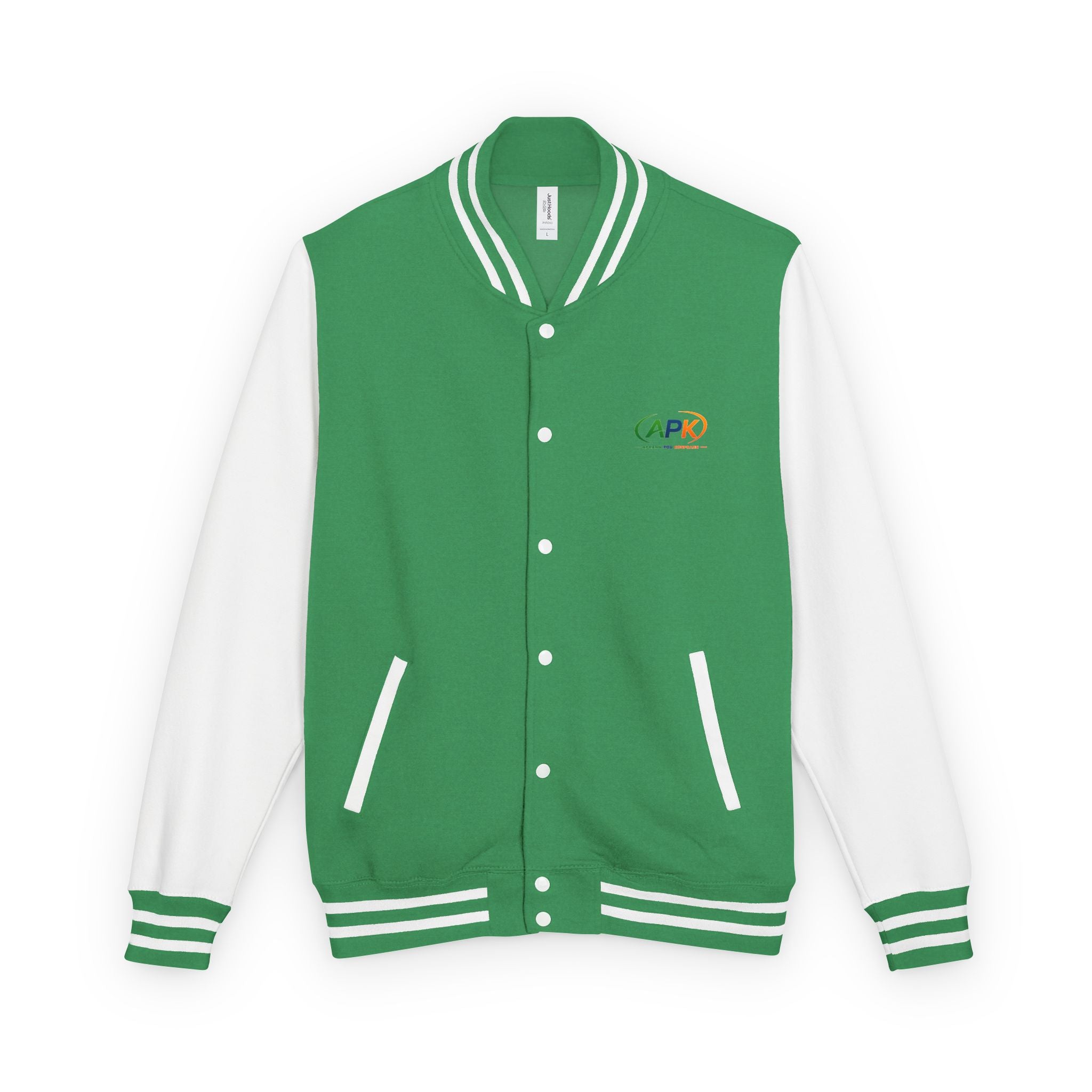 Retro Varsity Letterman Jacket — Red & White Classic College Style