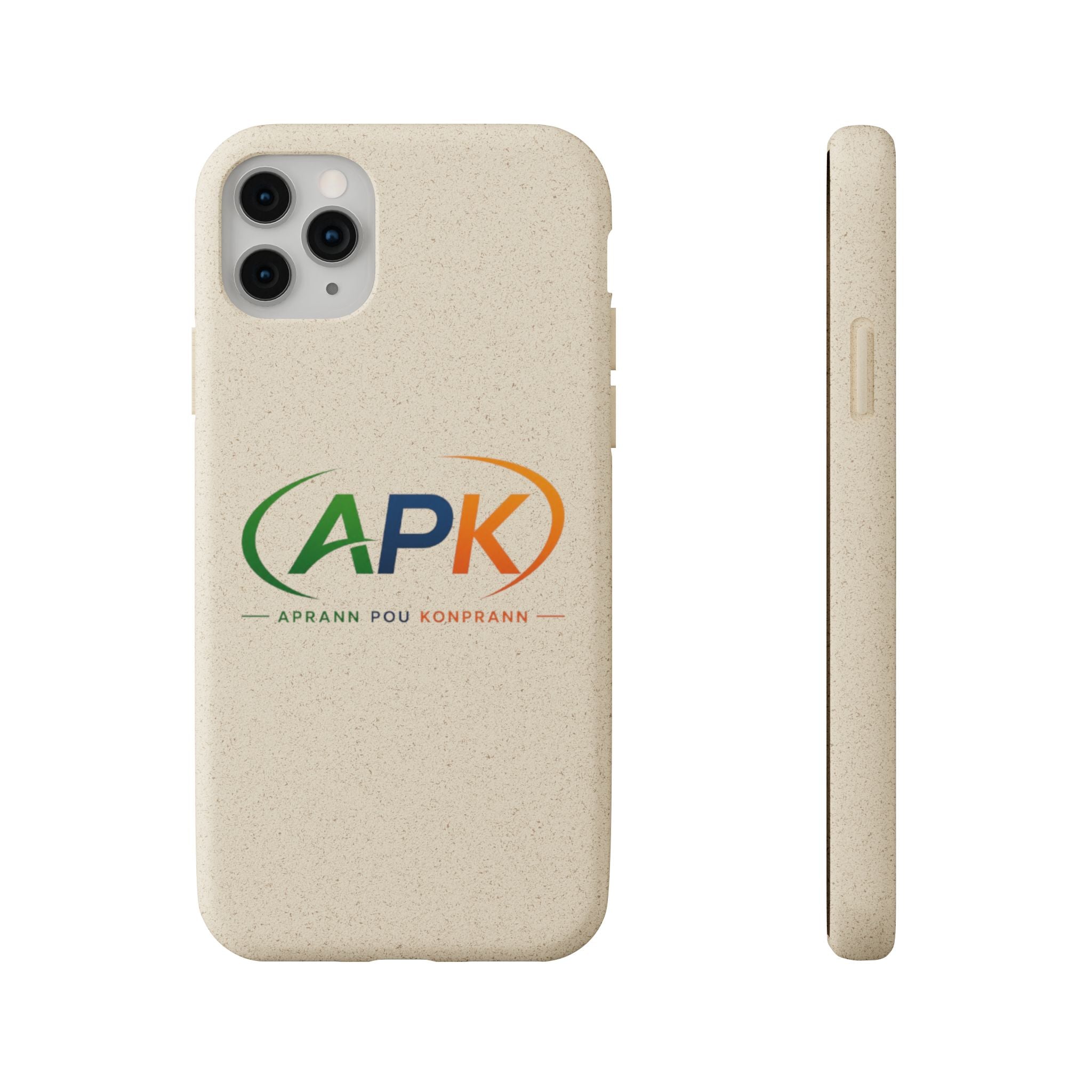 Biodegradable Phone Case — APK Graduation Emblem (Aprann Pou Konprann)